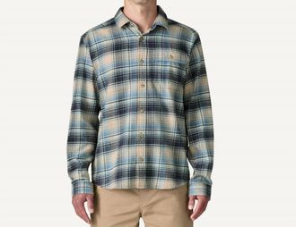 Patagonia Lightweight Fjord Flannel Shirt In Foggy: Virtually Blue