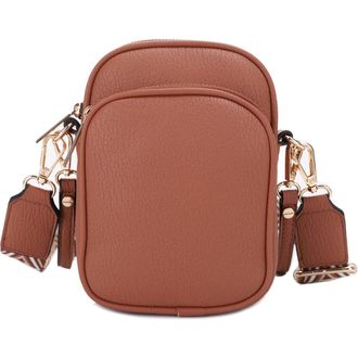 Mali + Lili Josephine Vegan Leather Crossbody Bag in Tan/Tri at Nordstrom Rack