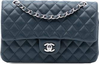 Chanel Tweedehands Medium Classic Lamsleer Dubbele Flap
