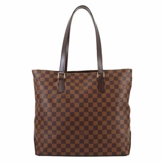 Louis Vuitton Brown Damier Canvas Ebene Damier Canvas Handbag Tote Bag (Pre-Owned)