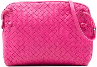 Bottega Veneta Pre-owned Cross Body Bags, female, Pink, Size: ONE SIZE Pre-owned Vintage Shoulder Bag