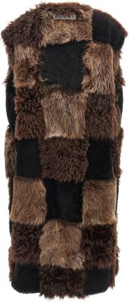 Marni Patchwork Shearling Vest