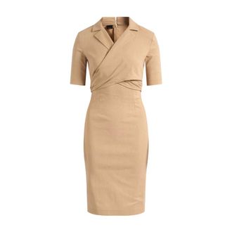Pinko Midi Dresses, female, Beige, Size: L Allyson Midi Dress