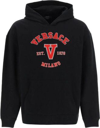 Versace Black Cotton Mens Sweatshirt