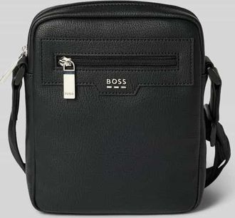 HUGO BOSS Umh&auml;ngetasche mit Label-Applikation Modell Lewis in Black, Gr&ouml;&szlig;e 1