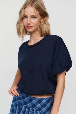 Citizens Of Humanity Cotton Gia Bubble-Hem Tee