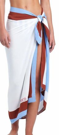 Bleu Rod Beattie The Solar Power Classic Pareo In White Multi