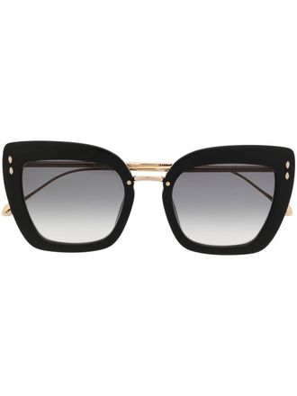 Isabel Marant Occhiali da sole oversize - Nero