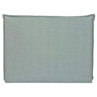 NATYAL Cabecero tapizado desenfundable para cama de 150cm en verde aguamarina