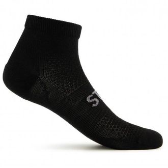 Stoic Merino Running Quarter+ light socks Laufsocken - Unisex | schwarz