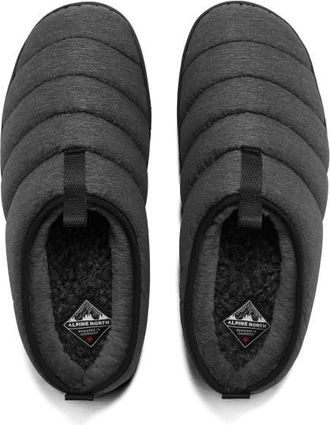 Alpine North Seaton - Insulated Puffer Slippers in Grey at Nordstrom, Size X-Large