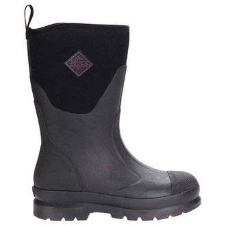 The Original Muck Boot Company Chore Classic Mid Synthetic Textile Womens Wellingtons Boots - Black - Size:UK 7