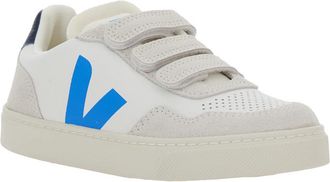 Veja Boys V-90 White Low Top Sneakers Leather Trainers