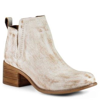 Diba WIN DOE Vintage leather bootie in White at Nordstrom, Size 6.5