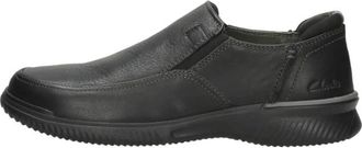 Clarks Donaway Step - Heren - Loafers - Zwart - 41 1/2 EU - Leer - Schoenen