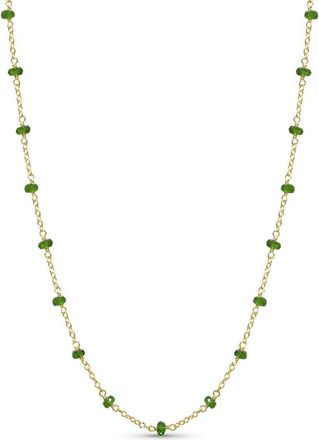 Jewelmak 14K Chrome Diopside Necklace