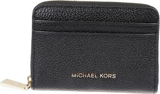 Michael Kors Portafoglio in pelle martellata - Dames - Portefeuilles - Zwart - ONE Size - Leer - Accessoires