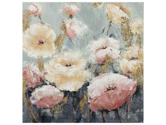 Schubiger M&ouml;bel Bild Bl&uuml;ten in Rosa und Beige