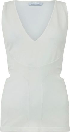 Alberta Ferretti Donna, Top, Bianco, M, new
