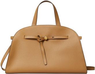Tory Burch Romy Bauletto Leather Satchel in Tiramisu at Nordstrom