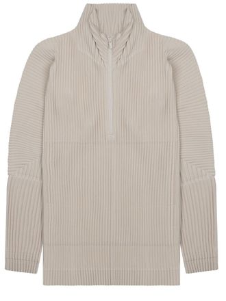 Homme Pliss&eacute; Issey Miyake Pleated Polyester Sweatshirt