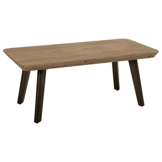 Wanderlust Deco Wanderlust Deco - Mesa De Centro De Madera Y Metal Marron 100x50x40