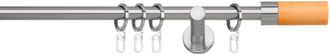 Indeko Gardinenstange »Cigar« Ø 16 mm 1 läufig-läufig Fixmass Komplett-Set inkl. Ringen und Montagematerial
