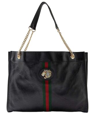 Gucci Leather Rajah Large Tote (Authentic Pre-Loved)