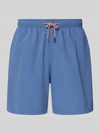 Mc Neal Badehose mit Ges&auml;&szlig;tasche und Logo-Stitching in Rauchblau, Gr&ouml;&szlig;e XXL