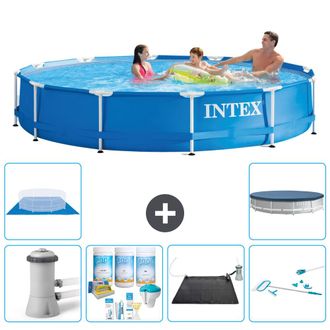 Intex Piscina Con Estructura Redonda - 366x76 Cm - 8-piezas S20468
