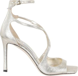 Jimmy Choo London Brilliance Fabric - Dames - Sandalen met hakken - Grijs - 39 EU - Schoenen