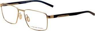 Porsche Design Mens 55mm Gold Blue Opticals