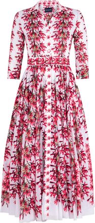 Samantha Sung Aster A-Line Midi Shirtdress