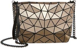 Patrizia Luca Slanted Square Convertible Clutch in Matte Gold/Bronze at Nordstrom Rack