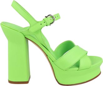 Ferragamo Sonya Leather Platform Sandals