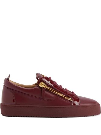 Giuseppe Zanotti Sneakers FRANKIE in pelle lucida - Rosso