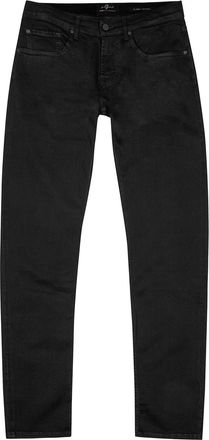 7 For All Mankind Slimmy Tapered Luxe Performance+ Jeans - Black - W30