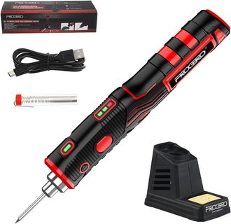 OEM Soldador Port&aacute;til Inal&aacute;mbrico Ld006a-pro De 11 W Mejorado, 2500 Mah, Temperatura M&aacute;xima De 520 &deg;c, Alta Capacidad Y Calentamiento R&aacute;pido, Kit De Solda