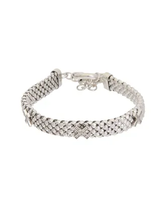 Meshmerise 18K Over Silver 0.12 Ct. Tw. Diamond Bracelet