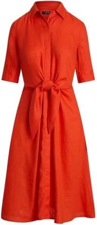 Ralph Lauren Dames, Jurken, Oranje, Maat: XL