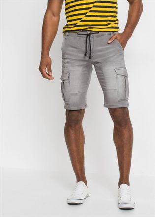 Bonprix Bermudas BONPRIX, Herren, Gr. 46, N-Gr, hellgrau denim, Web, Obermaterial: 73% Baumwolle, 25% Polyester, 2% Elasthan, regular fit, Hosen Bermudas, aus