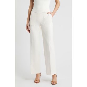 Anne Klein Pull-On Pants in White Dove at Nordstrom, Size X-Large