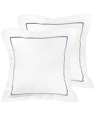 Melange Home Mélange Home 300Tc Percale Cotton Single Marrow Embroidered Shams