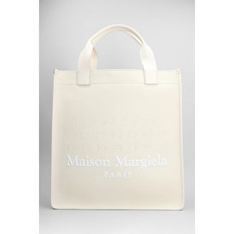Maison Margiela Tote In Beige Cotton