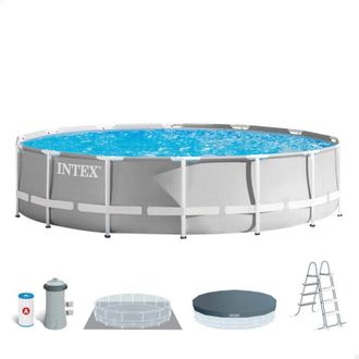 Intex Piscina Desmontable Metal Frame + Depurador &Oslash; 427 X 107 Cm Redonda - 55205