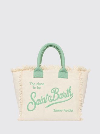 MC2 Saint Barth Borsa Vanity in cotone stampato con logo