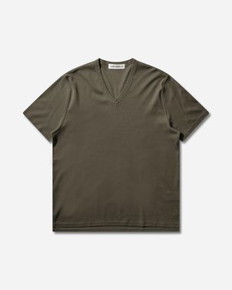 Our Legacy Men s Gorge V-Neck T-Shirt Faded Pine