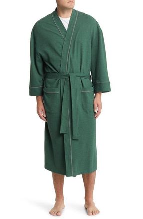 Majestic International Waffle Knit Robe in Grass Green at Nordstrom, Size X-Large