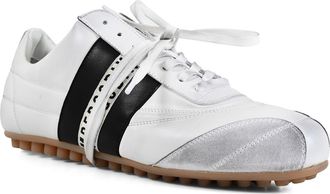 Dirk Bikkembergs Distressed Low Top Sneaker in White at Nordstrom, Size 13