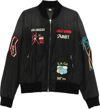 Amiri Zwarte buitenkleding jas - Heren - Bomber jackets - Zwart - L - Jassen